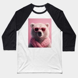 Pink Teddy Bear Baseball T-Shirt